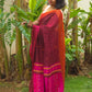 Ruhani – Brown Handloom Pure Cotton Saree with Magenta Pallu and Buti Detailing