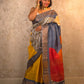 Saanvi : Pure Silk Abstract Art Saree (Silk Mark) - Oagh India