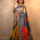 Saanvi : Pure Silk Abstract Art Saree (Silk Mark) - Oagh India