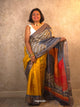 Saanvi : Pure Silk Abstract Art Saree (Silk Mark) - Oagh India