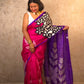Saira : Pure Silk Abstract Art Saree (Silk Mark) - Oagh India