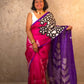 Saira : Pure Silk Abstract Art Saree (Silk Mark) - Oagh India