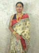 Saumya : Pure Silk Ghicha Madhubani Saree