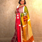 Shunya : Pure Silk Abstract Art Saree (Silk Mark) - Oagh India