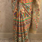 Sita : Pure Silk Hand Painted Madhubani Art Saree (Silk Mark) - Oagh India