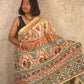 Sita : Pure Silk Hand Painted Madhubani Art Saree (Silk Mark) - Oagh India