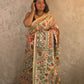 Sita : Pure Silk Hand Painted Madhubani Art Saree (Silk Mark) - Oagh India