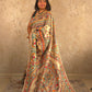 Siya : Pure Silk Hand Painted Madhubani Art Saree (Silk Mark) - Oagh India