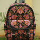 Soni - Kashmiri Backpack – Black | Velvet Floral Embroidered Backpack for Women - Oagh India