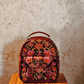 Soni - Kashmiri Backpack – Black | Velvet Floral Embroidered Backpack for Women - Oagh India