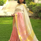 Srimoyee - Authentic Bhagalpur Linen Saree