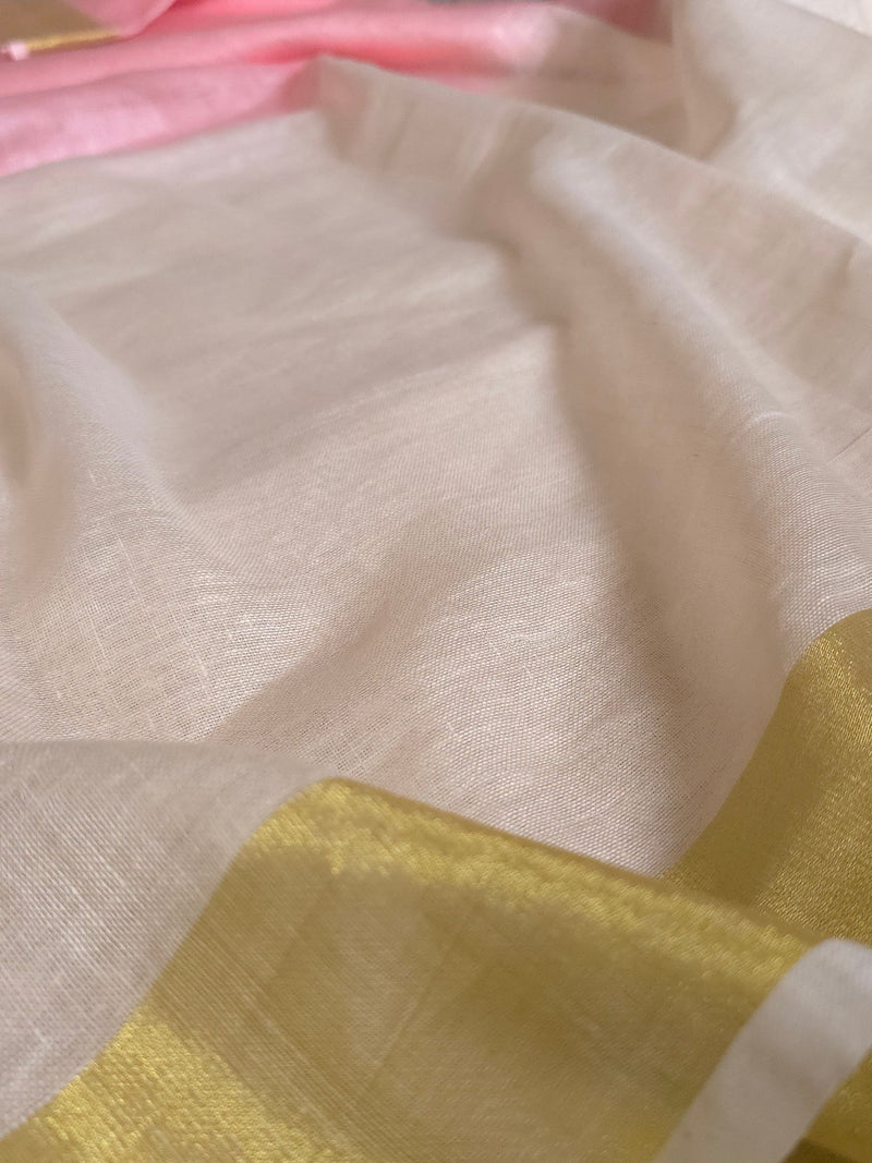 Srimoyee - Authentic Bhagalpur Linen Saree