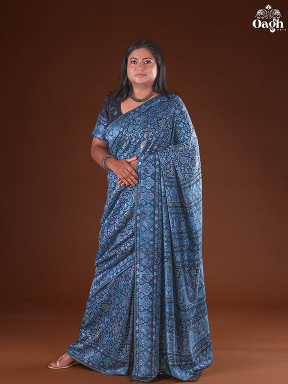 Sunehri : Authentic Kashmiri Saree - Oagh India