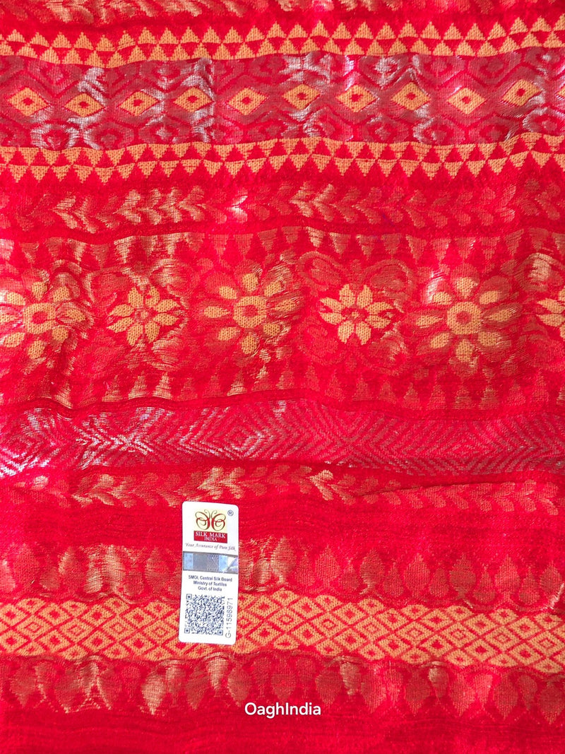 Teekhat : Pure Silk Handloom Saree (Silk Mark)