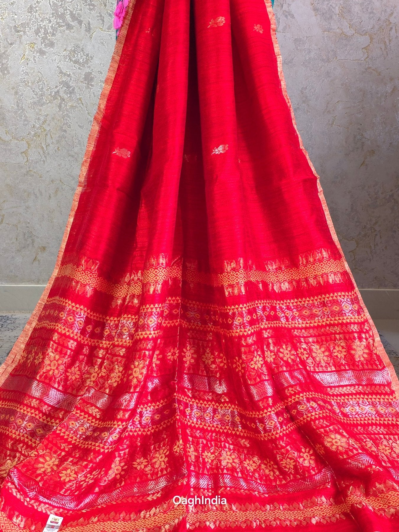 Teekhat : Pure Silk Handloom Saree (Silk Mark)