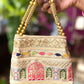 The Jharokha Silk Potli - Beige - Oagh India