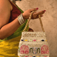 The Jharokha Silk Potli - Beige - Oagh India