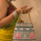 The Jharokha Silk Potli - Green - Oagh India