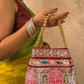 The Jharokha Silk Potli - Maroon - Oagh India