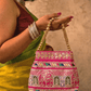 The Jharokha Silk Potli - Rani Pink - Oagh India