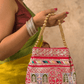 The Jharokha Silk Potli - Red - Oagh India