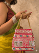 The Jharokha Silk Potli - Red - Oagh India