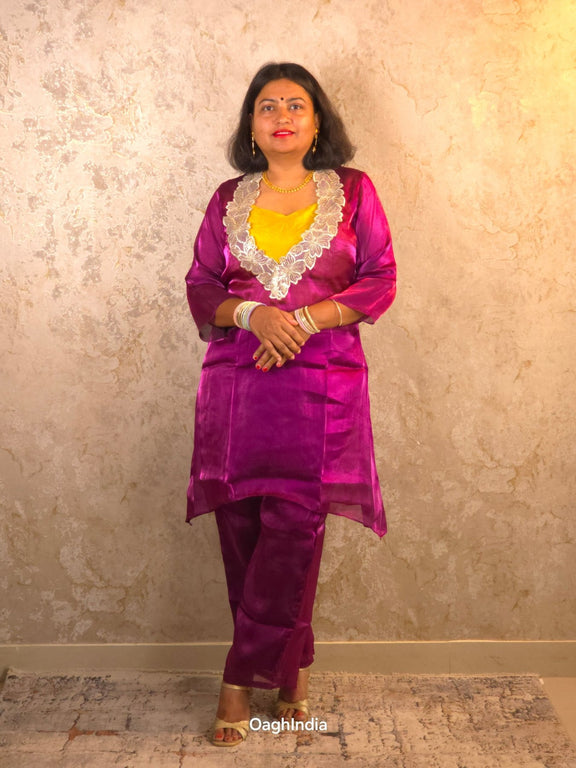 The Minarwa Set - Festive Bustier Co - ord Set - Oagh India
