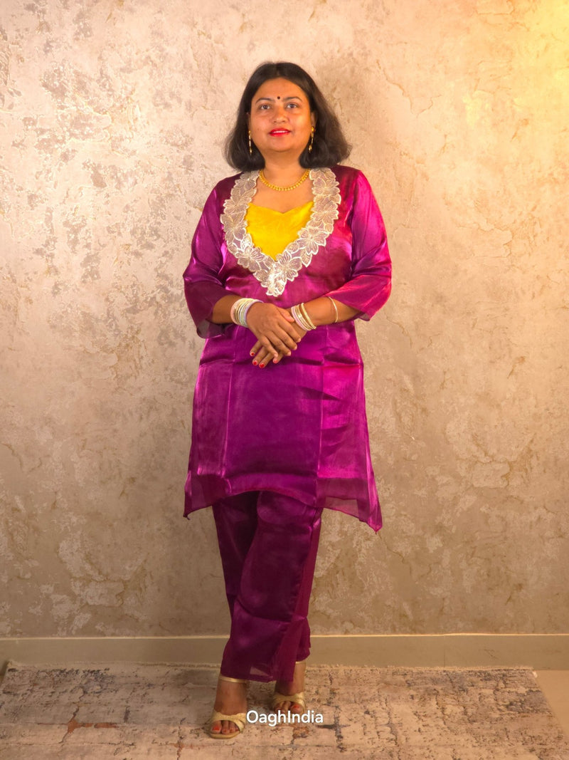 The Minarwa Set - Festive Bustier Co - ord Set - Oagh India