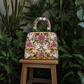 The SoBo Tote - Yellow | Embroidered Velvet Floral Tote for Women - Oagh India
