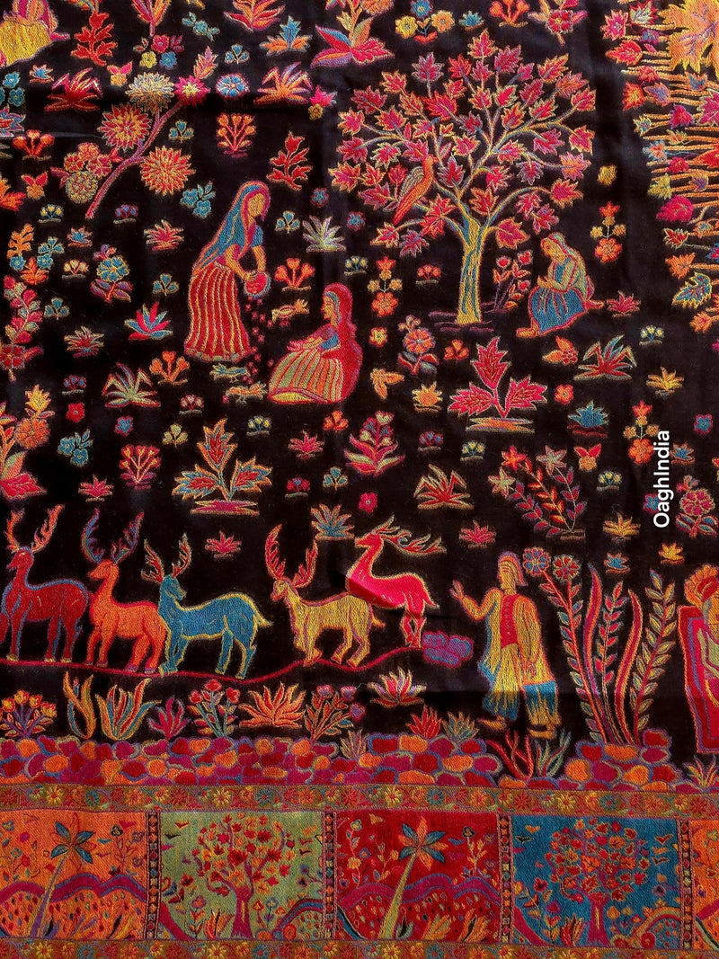 Tree of Life (New Moon) : Authentic Kashmiri Saree