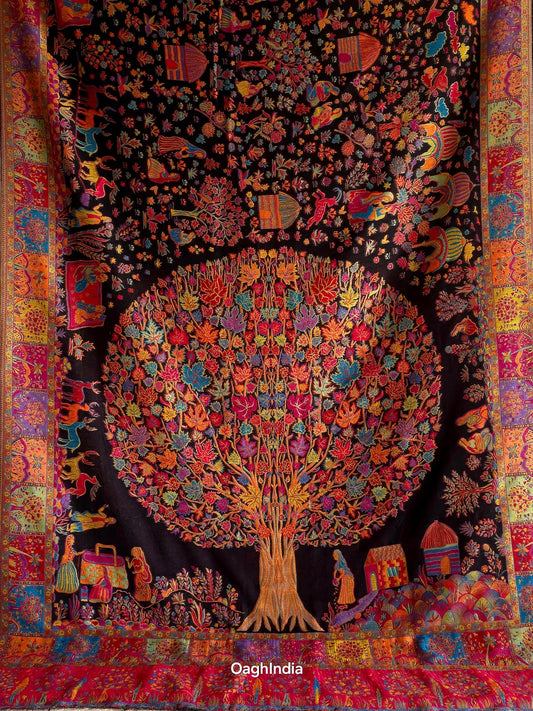 Tree of Life (New Moon) : Authentic Kashmiri Saree