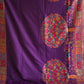 Tree of Life : Purple : Authentic Kashmiri Saree