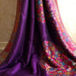 Tree of Life : Purple : Authentic Kashmiri Saree