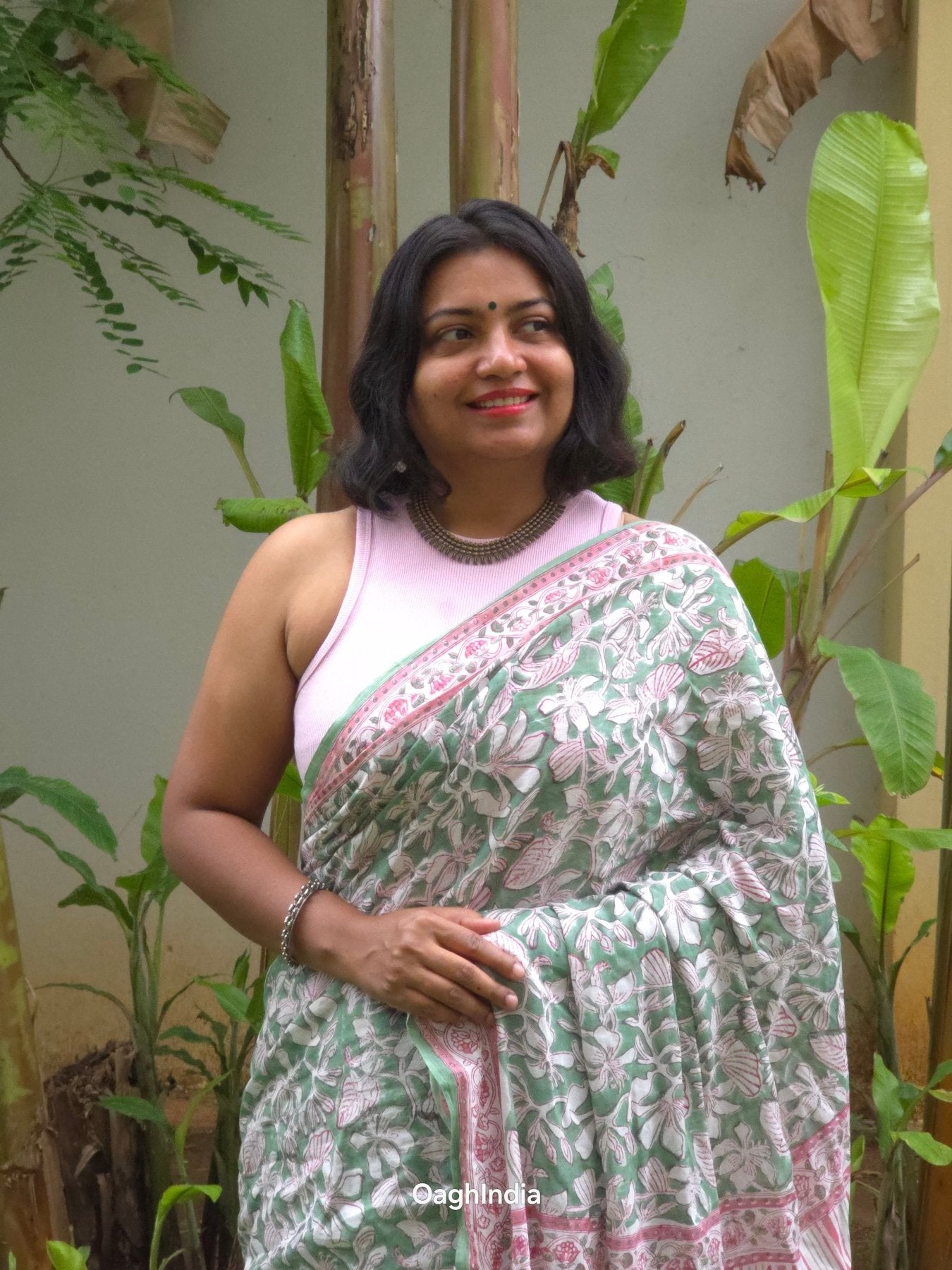 Vrindavan Vriksha : Bagru Handblocked Pure Cotton Saree