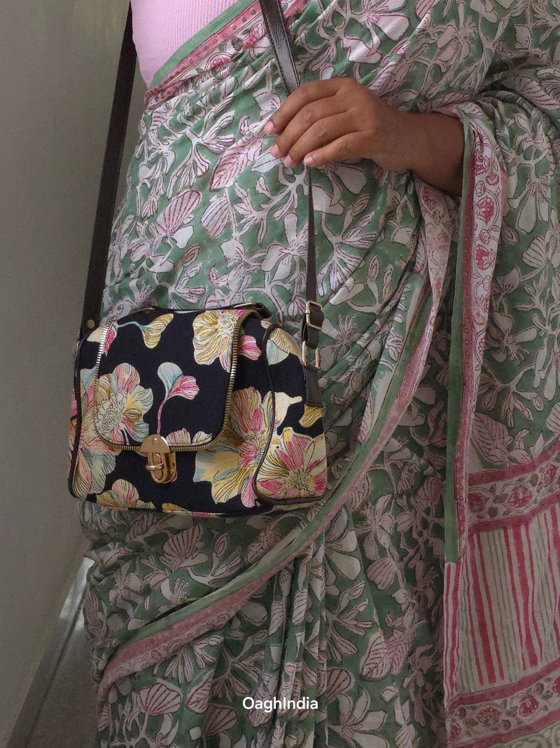 Vrindavan Vriksha : Bagru Handblocked Pure Cotton Saree