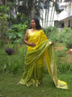 Vrittika - Authentic Bhagalpur Linen Saree - Oagh India