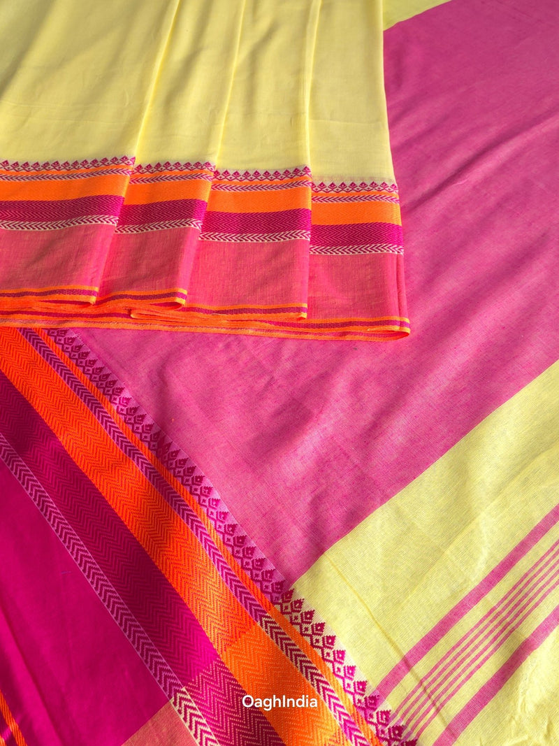 Whimsy : Pure Cotton  Handloom Saree