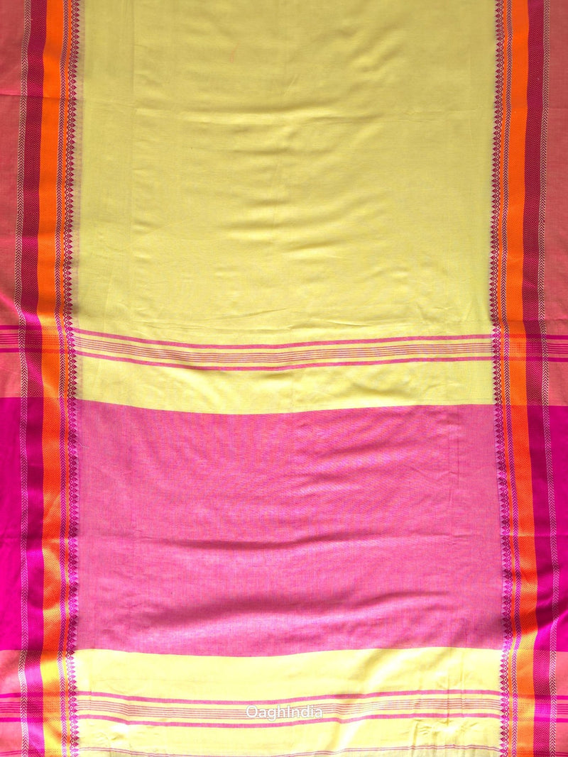 Whimsy : Pure Cotton  Handloom Saree