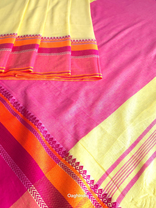 Whimsy : Pure Cotton  Handloom Saree