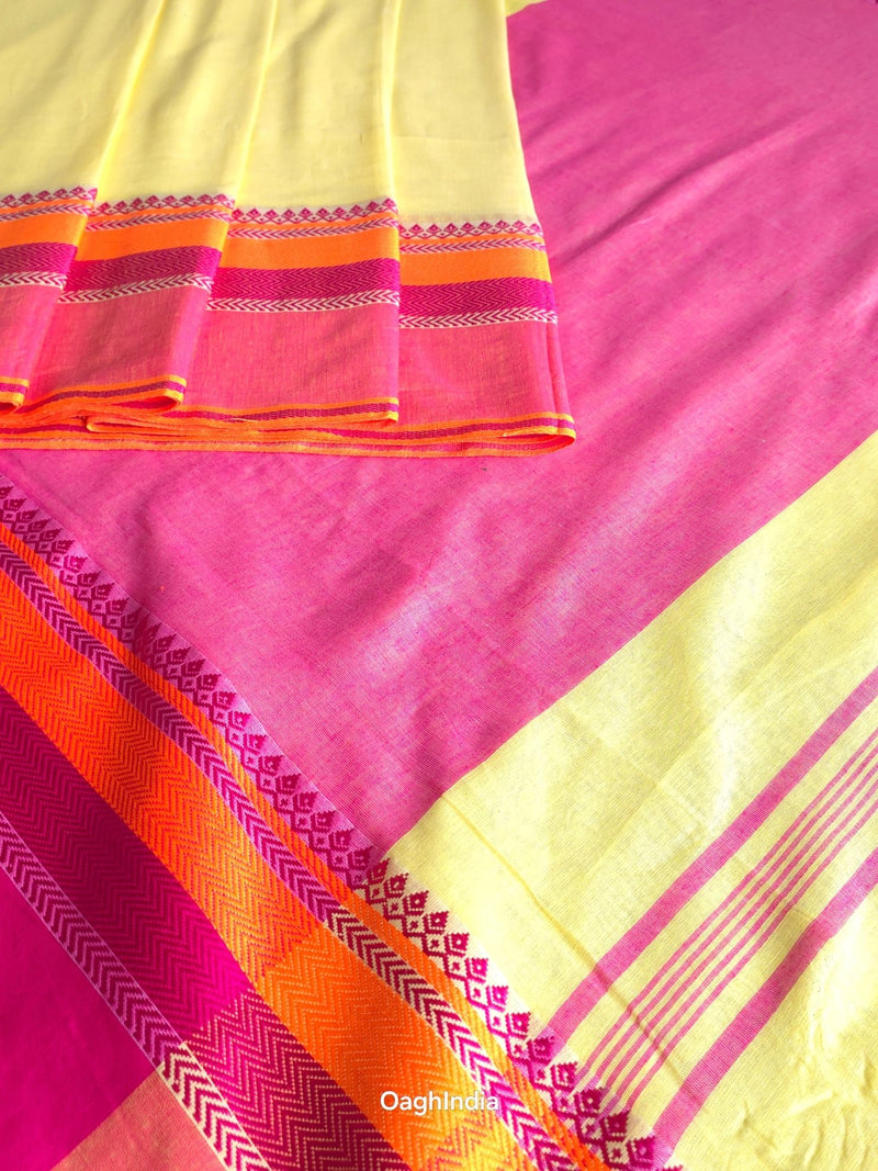 Whimsy : Pure Cotton  Handloom Saree