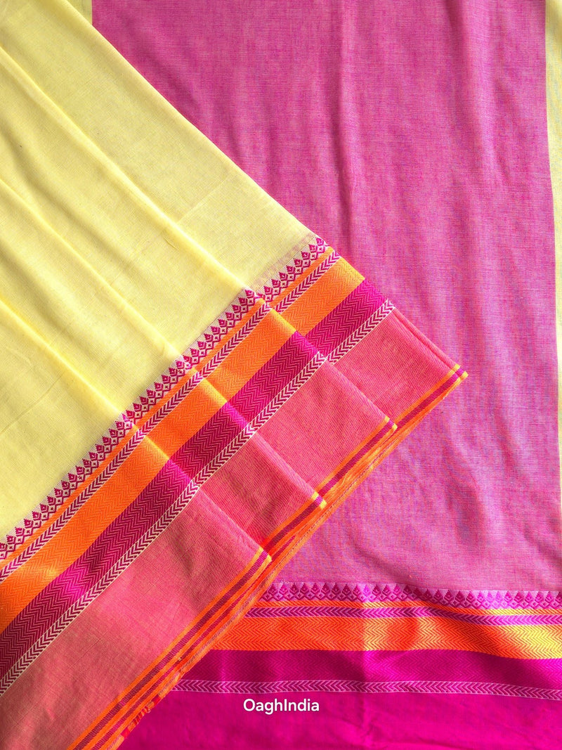 Whimsy : Pure Cotton  Handloom Saree