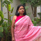 Yazhini – Pure Cotton Pink Saree