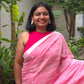 Yazhini – Pure Cotton Pink Saree